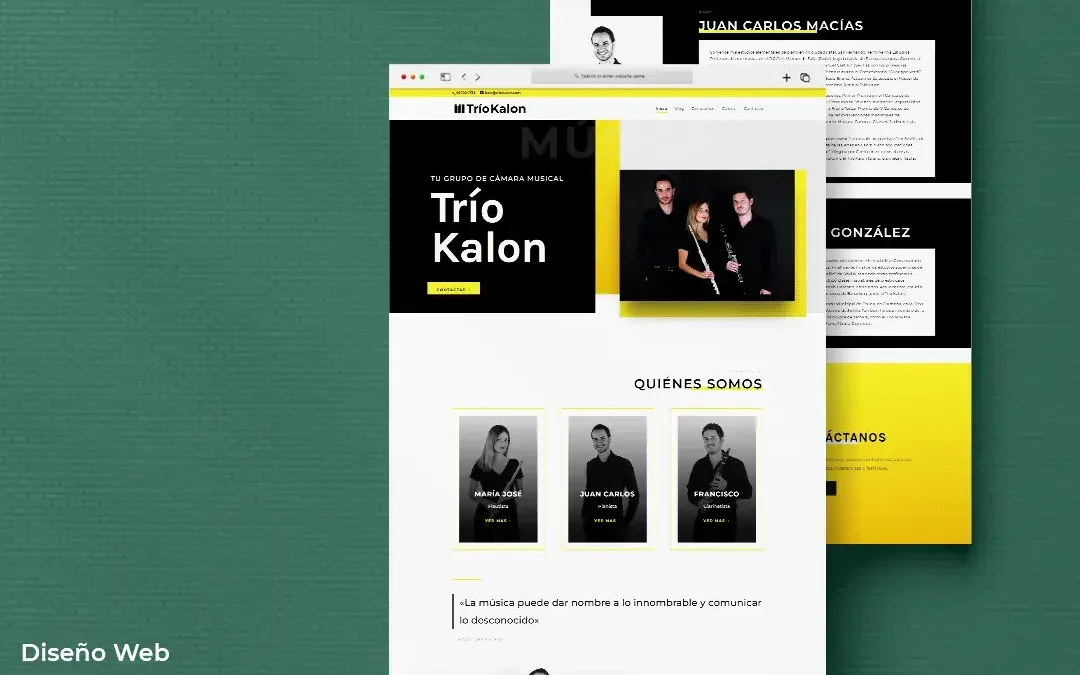 Trio Kalon – Diseño Web